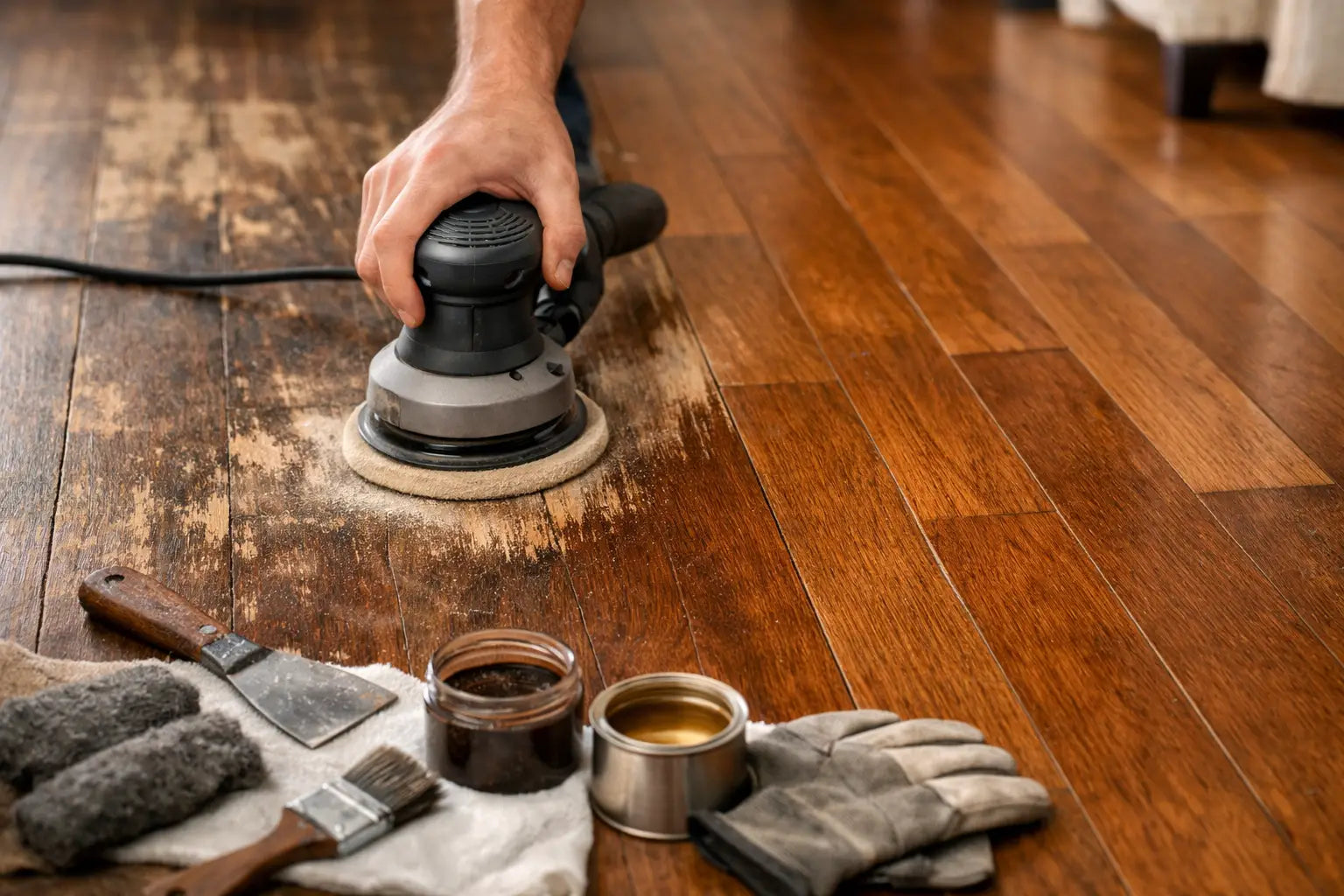 How to Restore Damaged Hardwood Floors